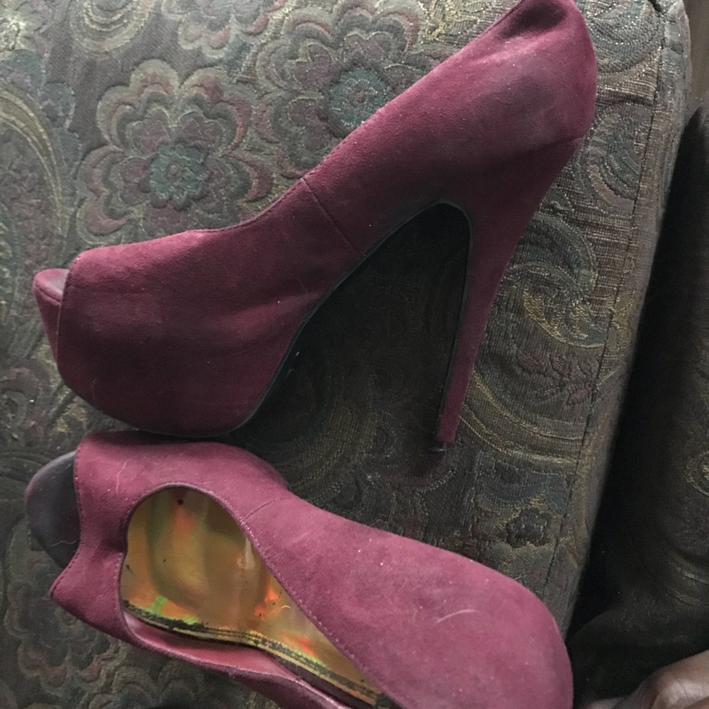 Maroon heels